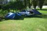 (on the left, finally, my tent. Yes, it is pretty small..)