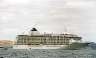 The World, the world's largest and most expensive cruise liner, was in town for the show.