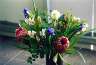 The bouquet I got for Julia; protea are the fuzzy red things at the bottom.