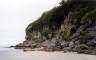 As with all the beaches around here, the other end of the beach is a cliff.