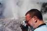 A photo of Arthur taking a photo...tres pomo. Also, geysers. English say, 'geezer,' Canadian say, 'guyser.' Interesting.