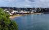 The beach at St. Heliers, from up on the cliff at the end. 