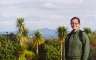 Julia with (one more time) Rangitoto in the background.