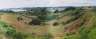 Panorama of a valley somewhere on Waiheke; stitched together with panotools. 