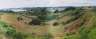 Panorama of a valley somewhere on Waiheke; stitched together with panotools.
